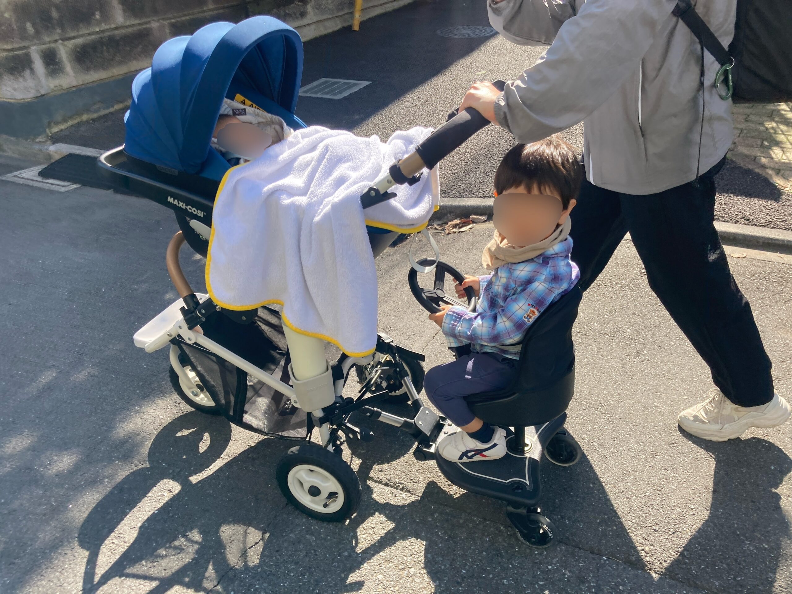 エアバギーの七変化。買い替えせずにカスタマイズで子どもの成長や増員 